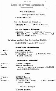 DISTRIBUTION DES PRIX 1959 60 LYCEE LAMORICIERE (28) DE PIERRE SOTO